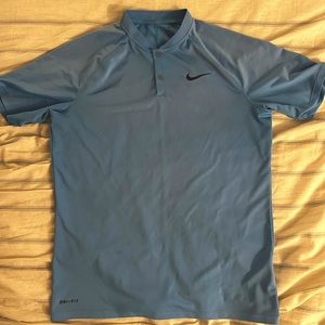 Nike Dri-FIT Victory Blade Golf Polo Shirt Carolina Blue Medium